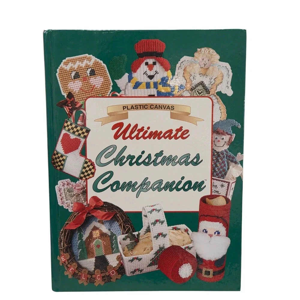 Ultimate Christmas Companion Craft Book Plastic Canvas Yarn Needlework Vintage